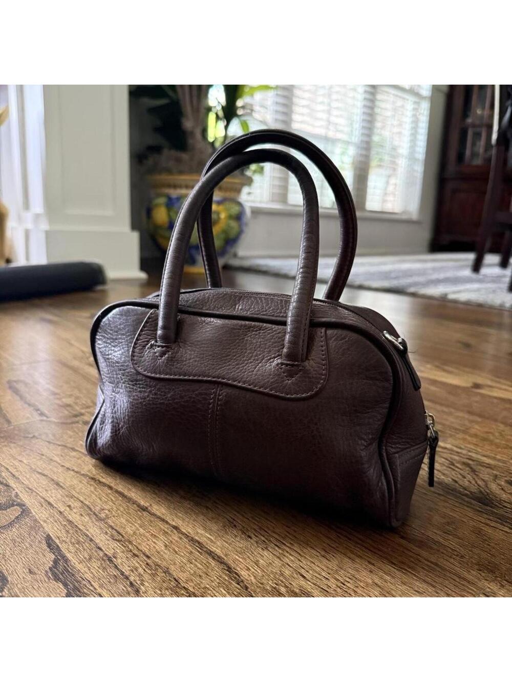 🤎 Vintage Fossil Mini Leather Baguette Bag Y2K Shoulder Purse
